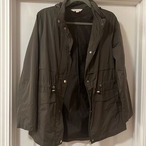 M & S London - Lightweight hooded jacket - Olive - 8 - Polyester
